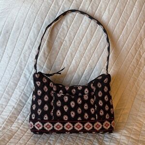Vera Bradley Black and White Paisley Shoulder Bag